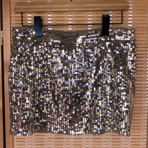 Cute A&F shiny mini skirt